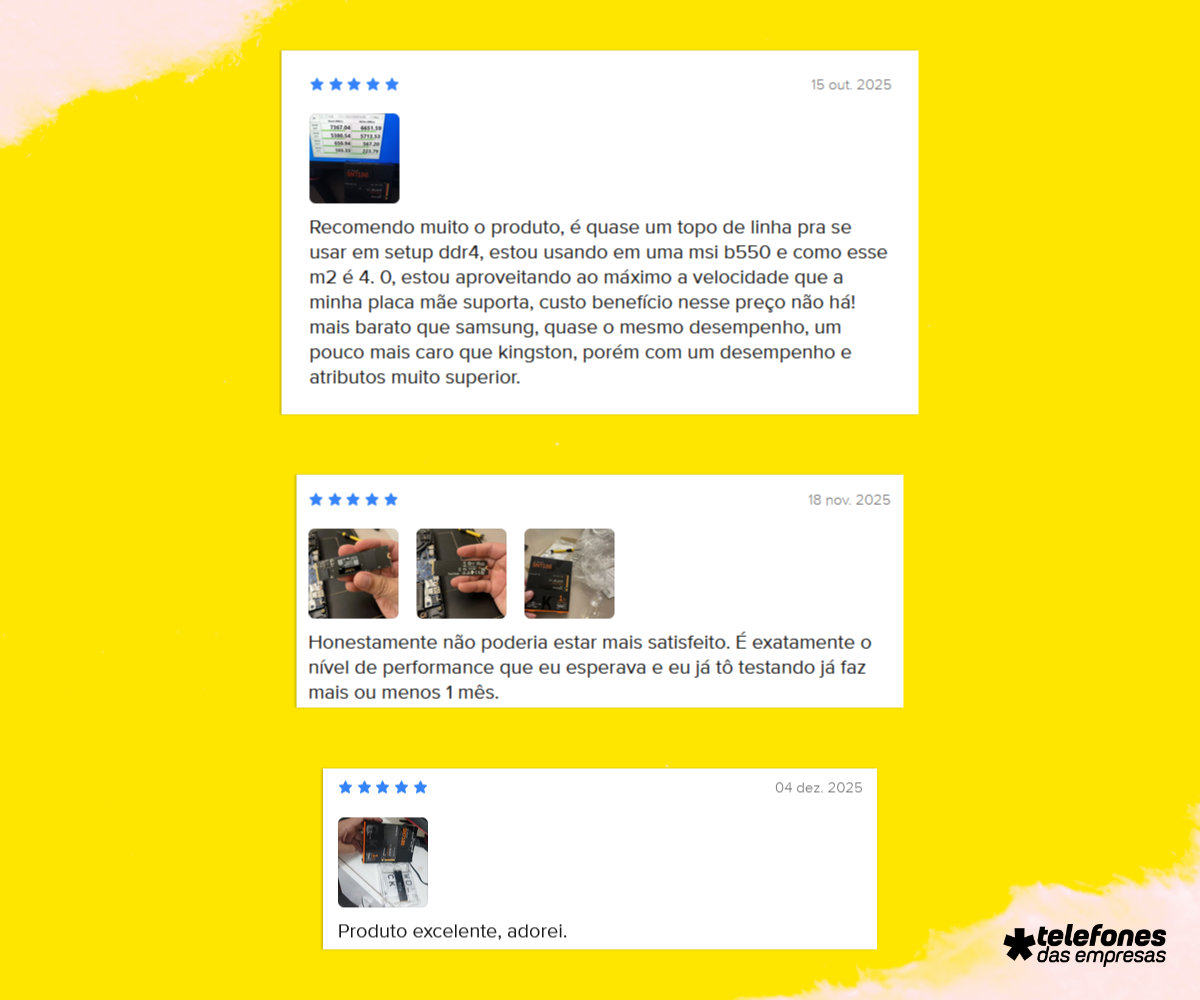 Comentários Positivos em um Produto do Mercado Livre