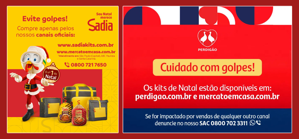 Alerta de Golpe - Site Sadia e Site Perdigão